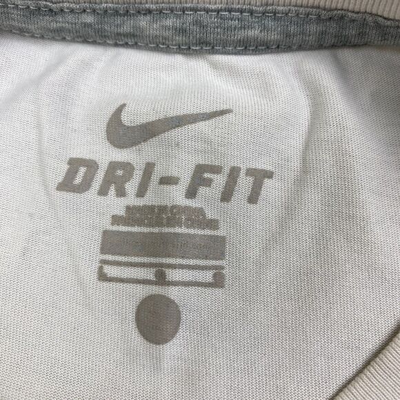 Nike Shirt White Dri fit Just Do It Gym Athletic Men’s Size Large - Picture 4 of 15
